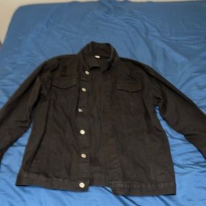 Black jean jacket